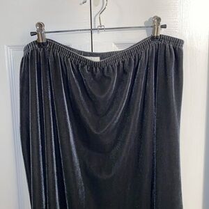 J. Jill Maxi Velvet Skirt Grey